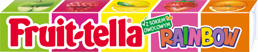 Cukierki do żucia Fruit-tella Rainbow, 41g, owocowy