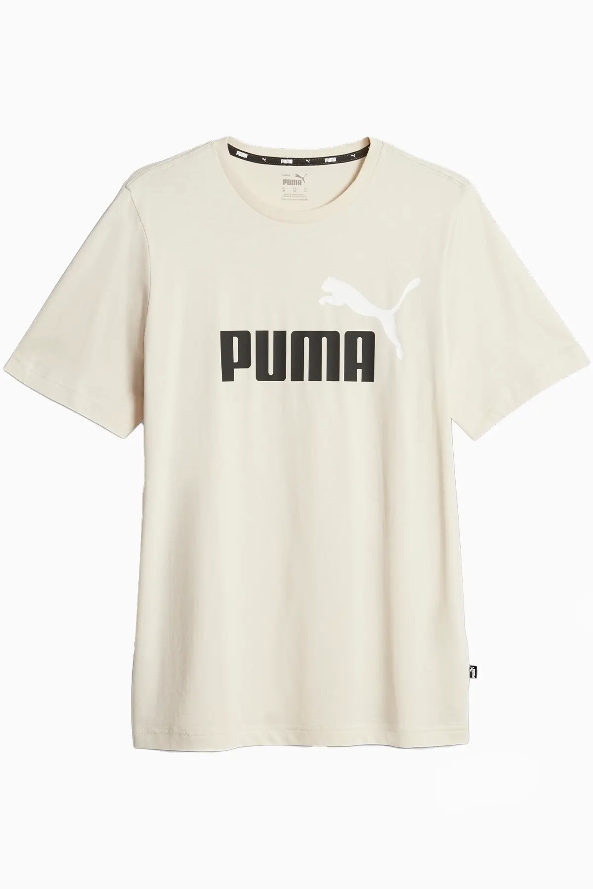 Koszulka Puma Essentials Logo - Beżowy