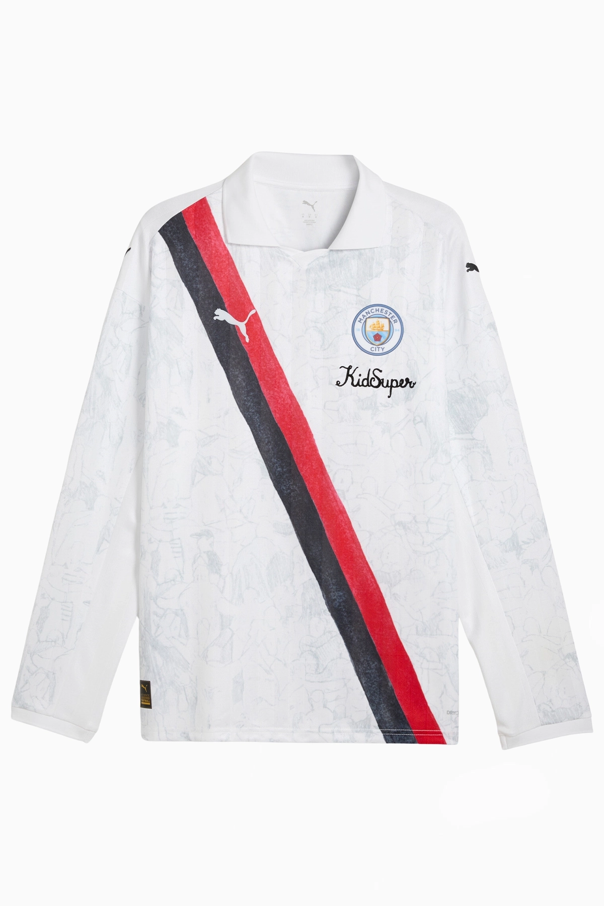 Koszulka z długim rękawem Puma x KidSuper Manchester City 25/26 Replica - Biały