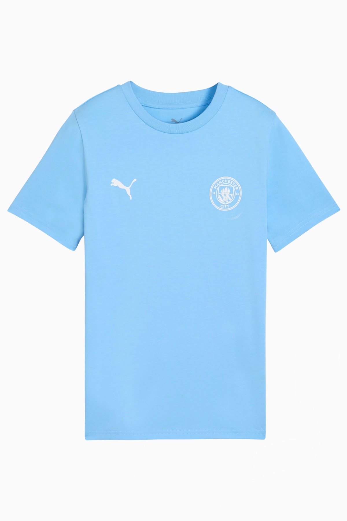 Koszulka Puma Manchester City 25/26 FtblEssentials Tee Junior - Błękitny
