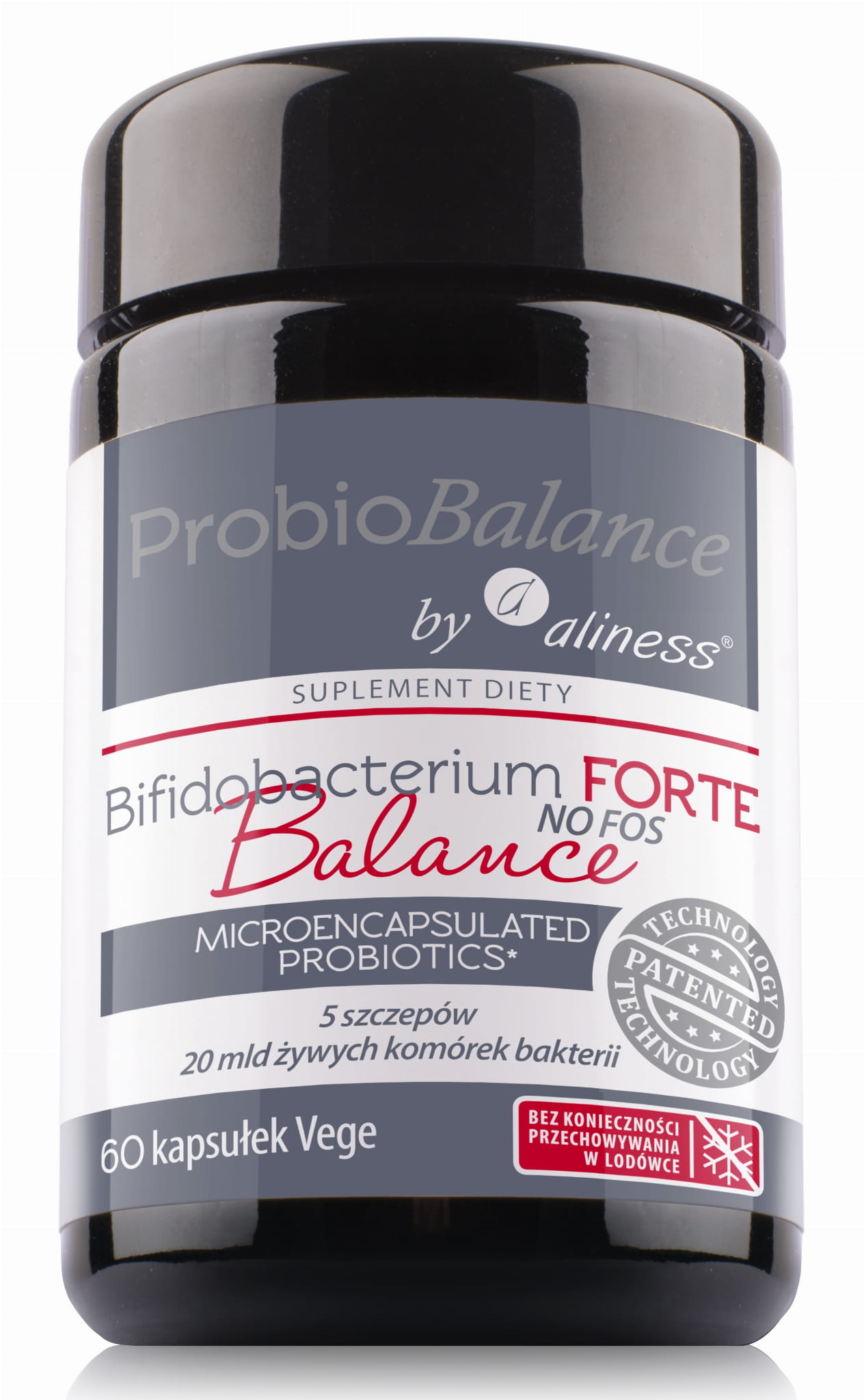ProbioBALANCE Bifidobacterium Balance Forte NO FOSS 20 mld. 60kaps. Aliness