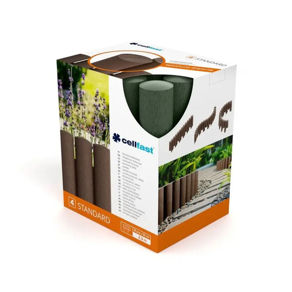 Palisada ogrodowa zielona 2,3m 4 elementy