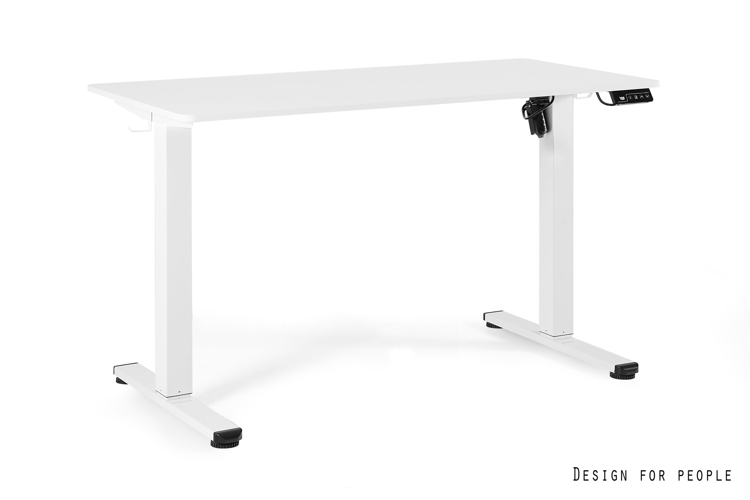 METIS biurko elektryczne czarne lub białe (Wymiary blatu: 120 x 60, Kolor: biały)