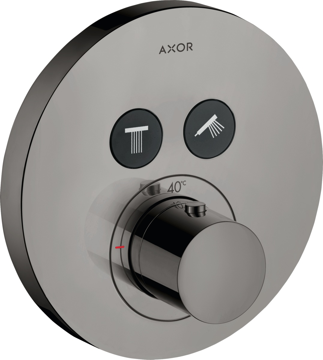 Axor ShowerSolutions bateria wannowo-prysznicowa podtynkowa z termostatem czarny chrom polerowany 36723330