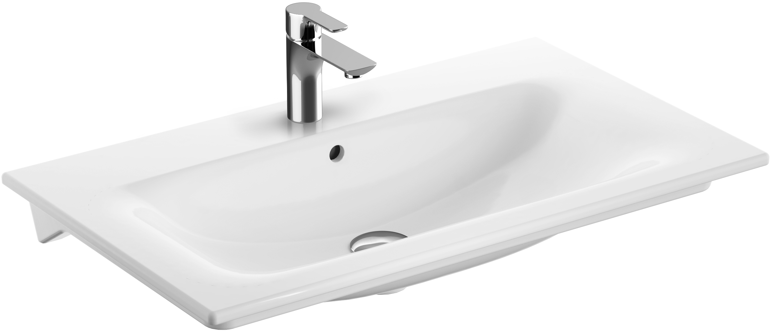 Geberit Selnova Square umywalka 80x48 cm meblowa prostokątna biała 500.995.00.1