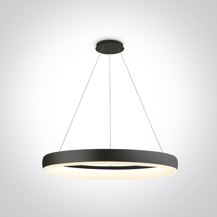 One Light Vitoli lampa wisząca 1x40W czarna 63114/B/W