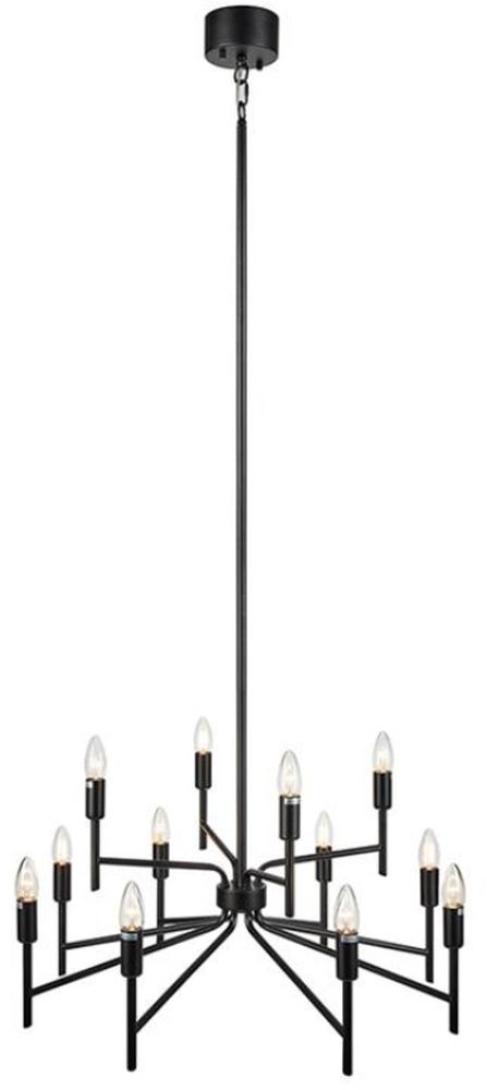 Markslöjd Regent lampa wisząca 12x40W czarna 108107