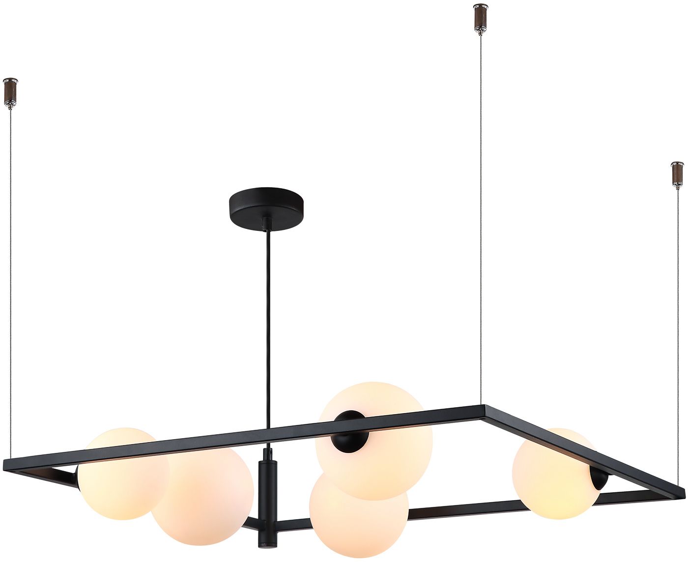 Italux Gareth lampa wisząca 5x25 W czarna MDM-3975/5 BK
