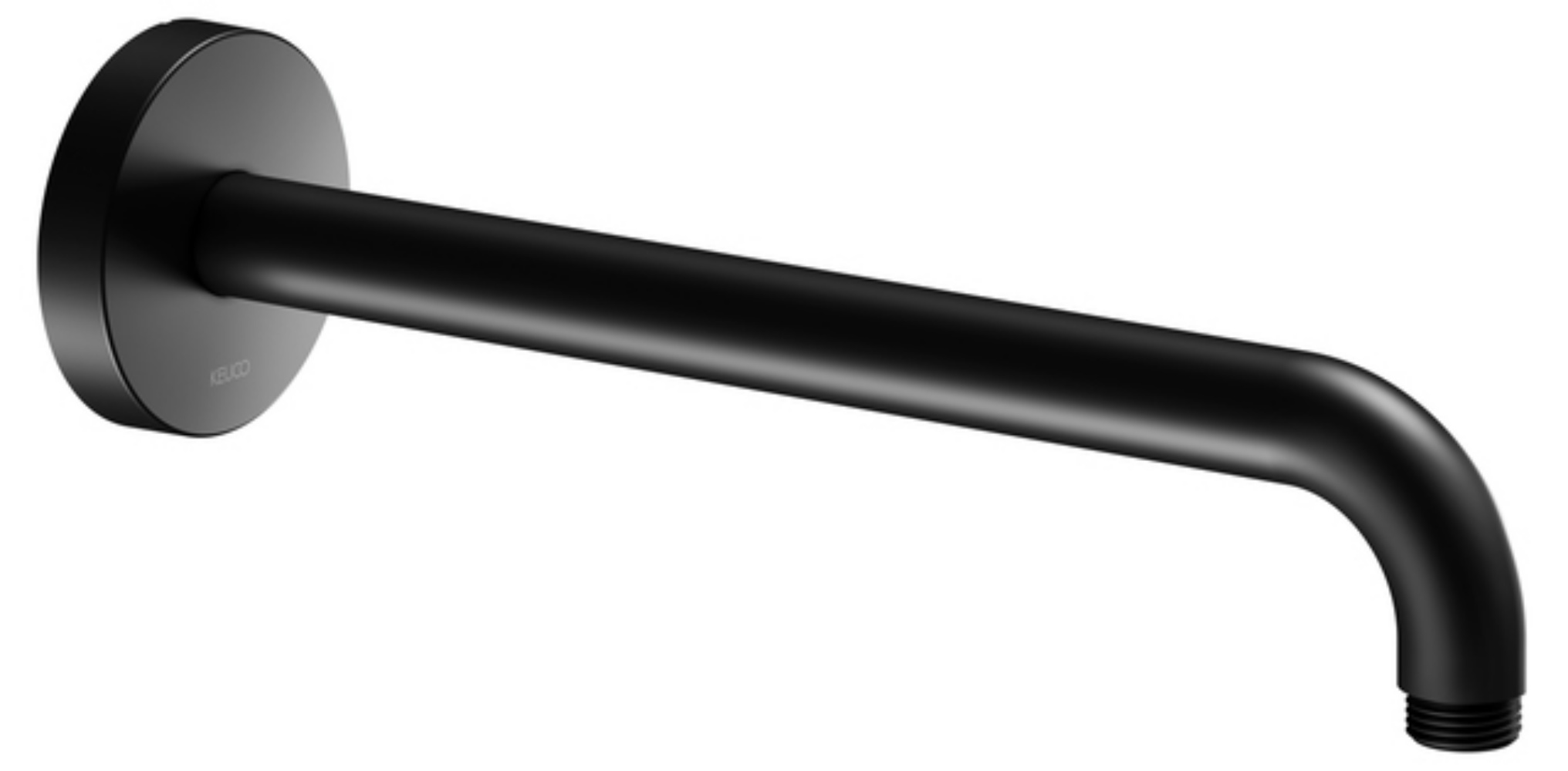 Keuco ramię deszczownicy 31,2 cm ścienne czarny mat 51688370300