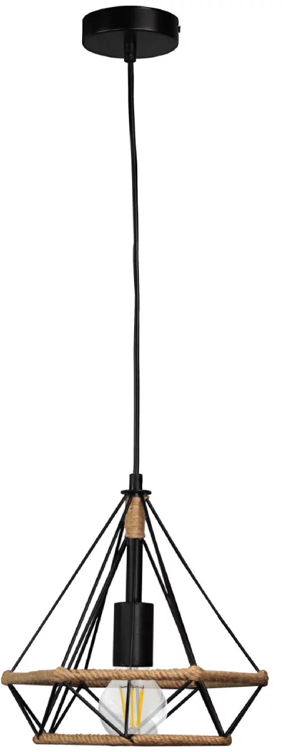Goldlux Broxton lampa wisząca 1x20 W czarna 314529