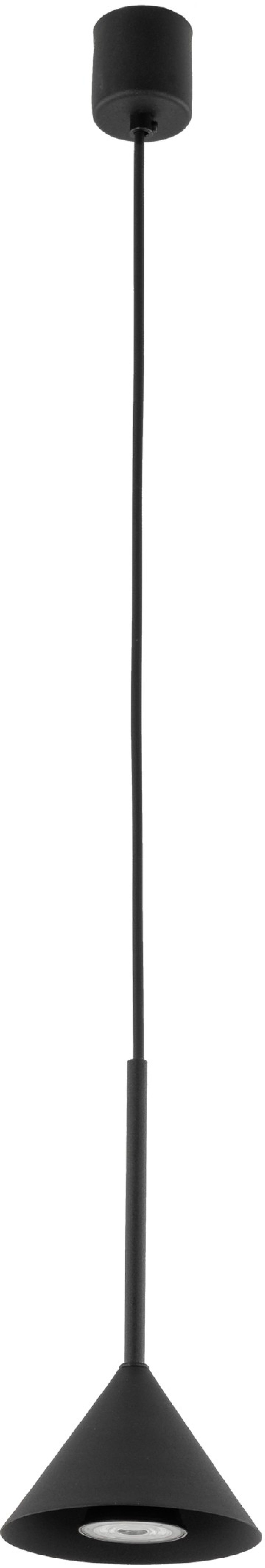 TK Lighting Cono lampa wisząca 1x10 W czarna 10304
