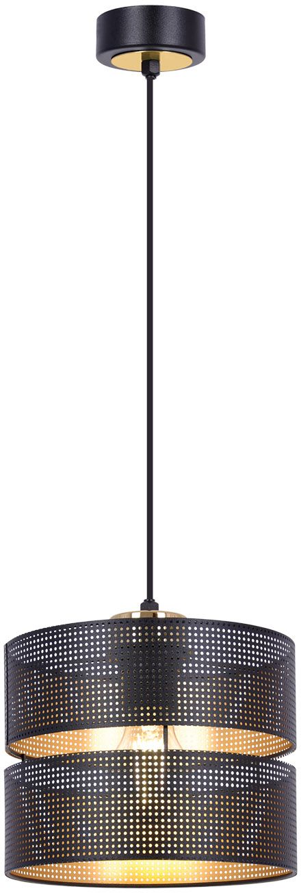 Kaja Malavi lampa wisząca 1x15 W czarna-złota K-5500