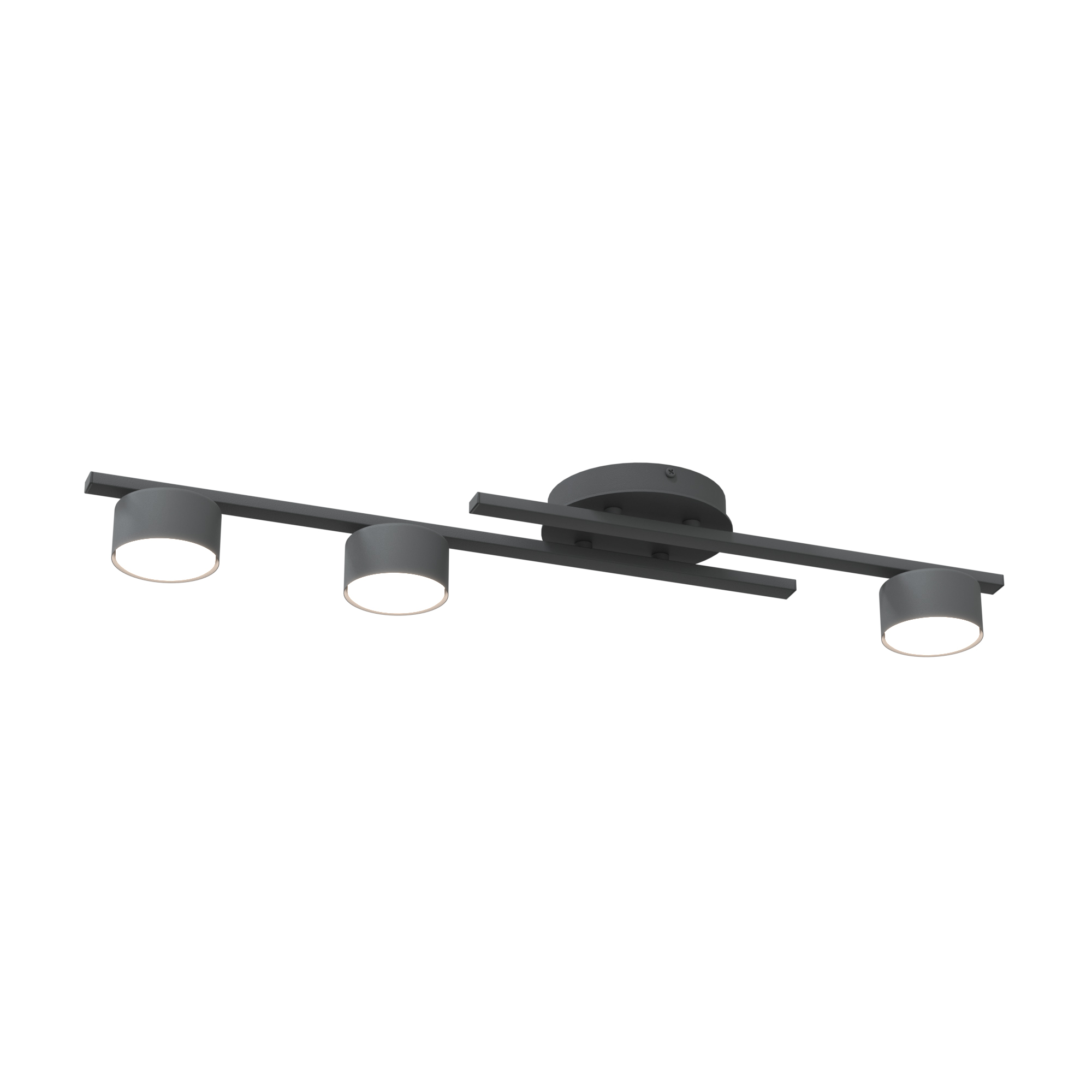 Emibig Fragment lampa podsufitowa 3x12 W czarna 1417/2