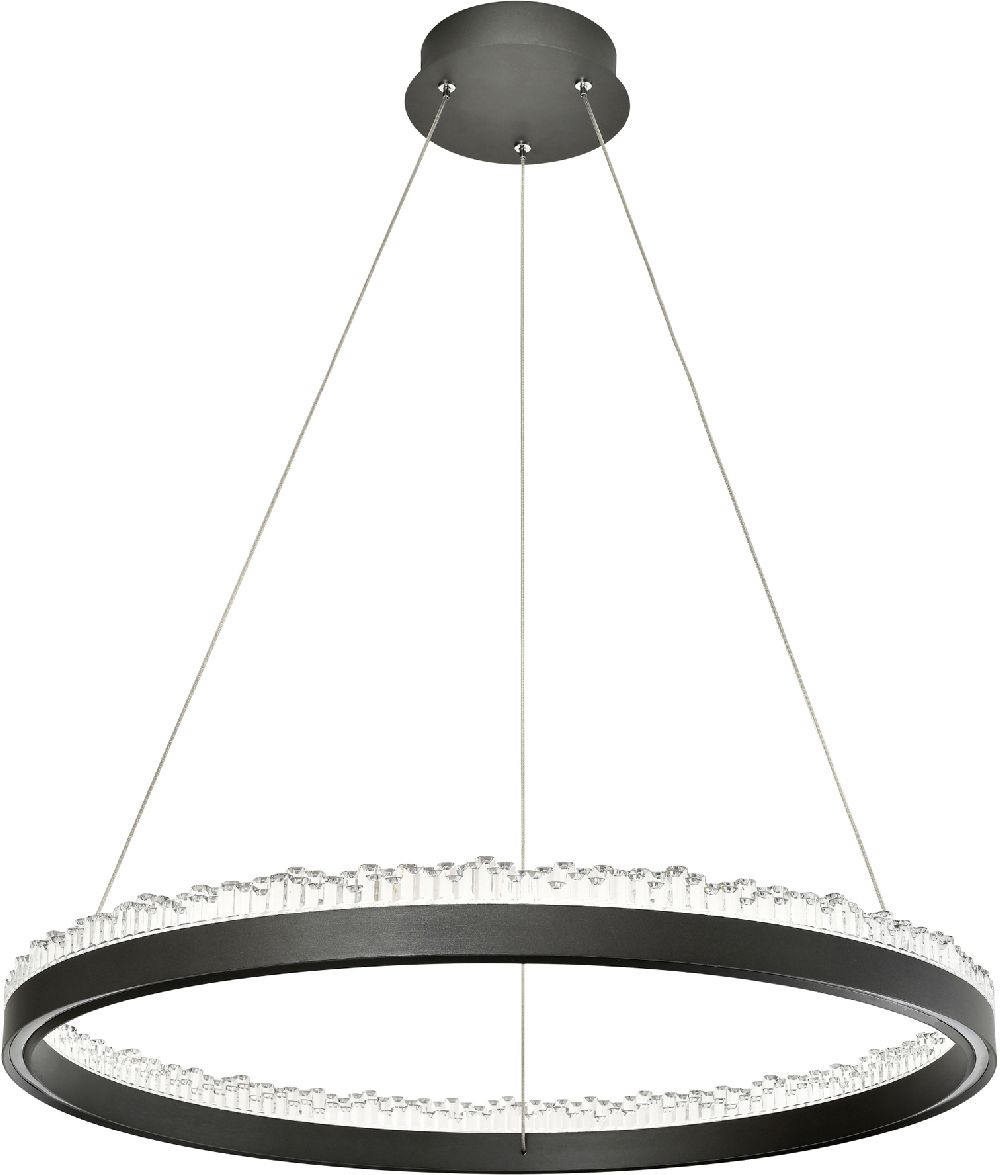 Zuma Line Regi lampa wisząca 1x47 W czarna PD2304600R-MB
