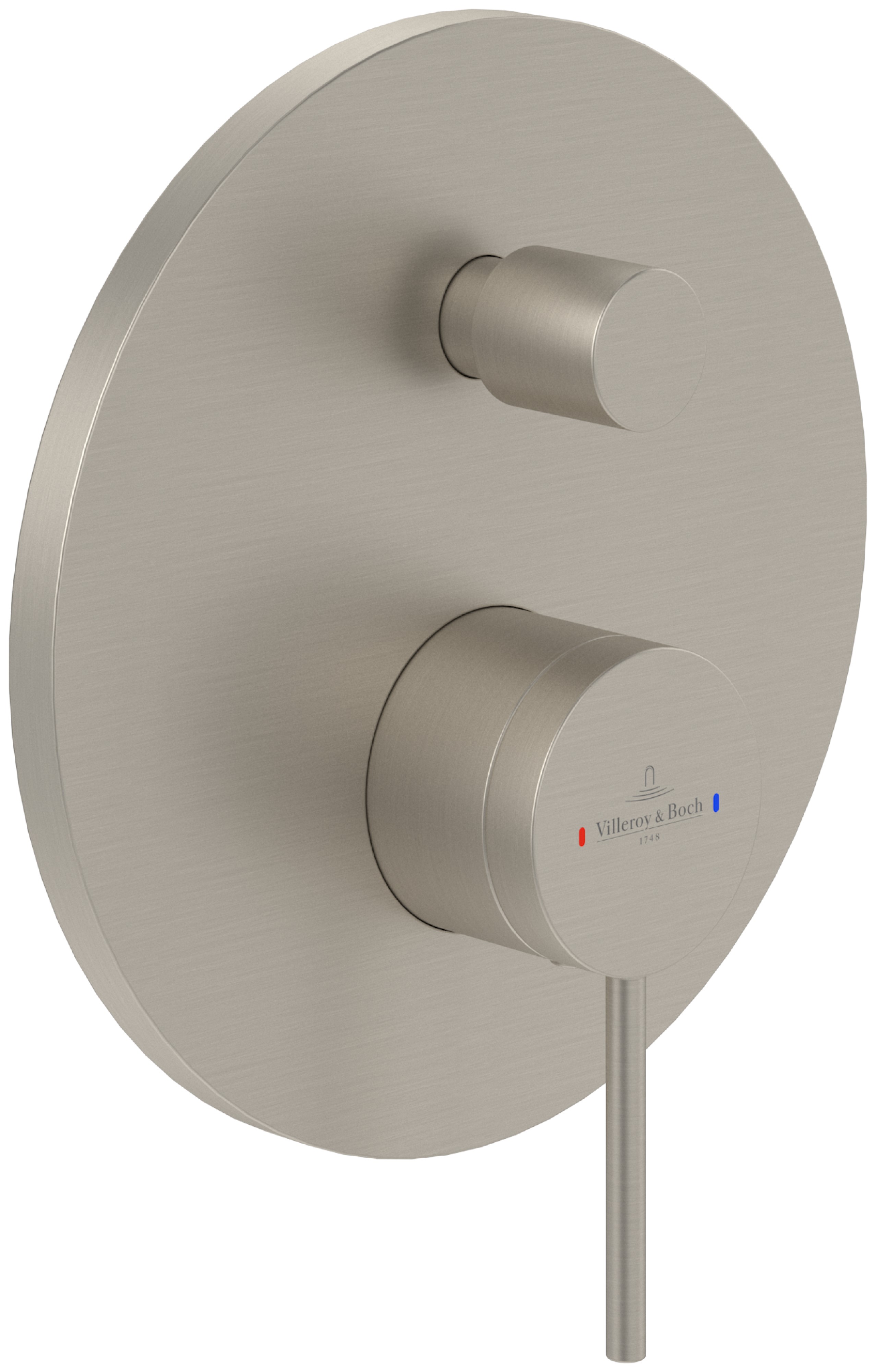 Villeroy & Boch Loop & Friends bateria wannowo-prysznicowa podtynkowa nikiel szczotkowany TVS10635311364