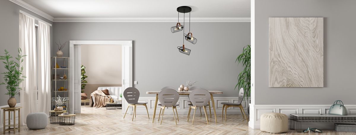 Italux Antoin lampa wisząca 3x40 W czarna PND-2445-3-BK