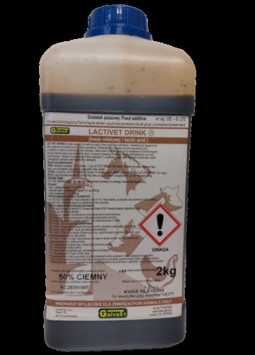 GALVET LACTIVET DRINK (Milchsäure) 50 % dunkel 2 kg Säuerungsmittel