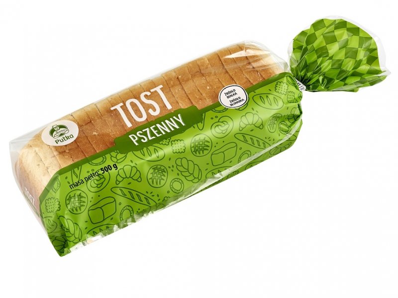 Tost Pszenny Krojony 500 g - Piekarnie Cukiernie Putka