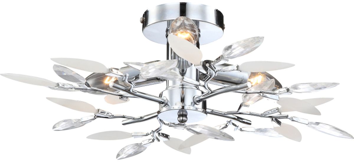 Darmowa Dostawa - Lampa podsufitowa 3x40 W chrom-kryształ Globo Lighting Vida 631603