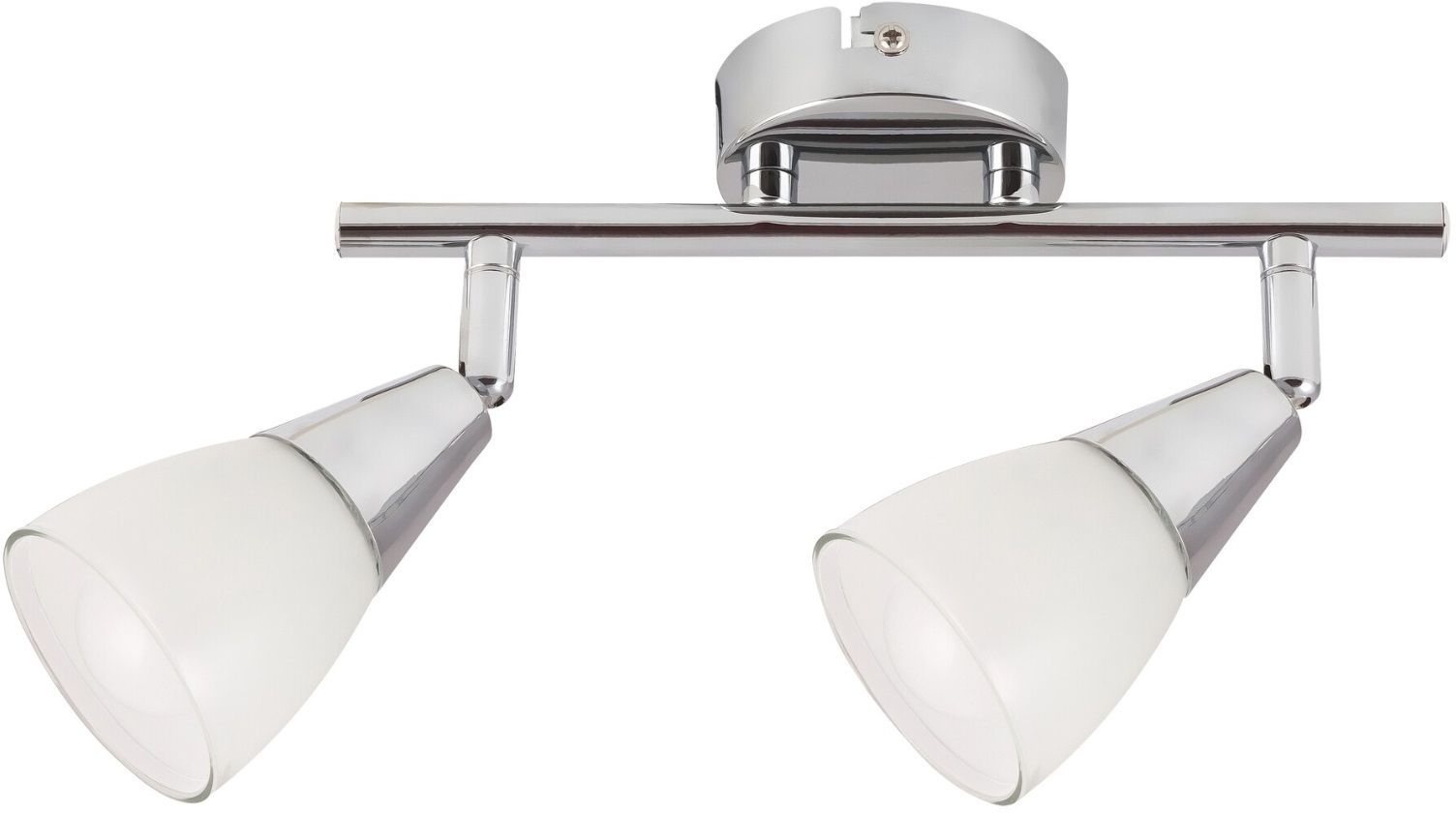 Darmowa Dostawa - Lampa podsufitowa 2x40 W biała-chrom Rabalux Nicolette 6768