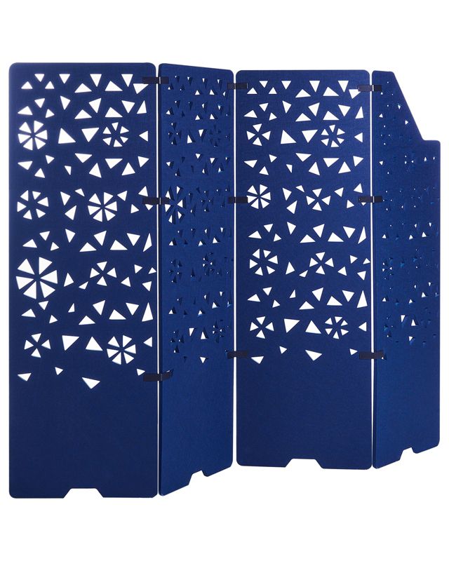 4-panelowy parawan pokojowy Starry Granatowy 240 cm 180 cm 1 szt.