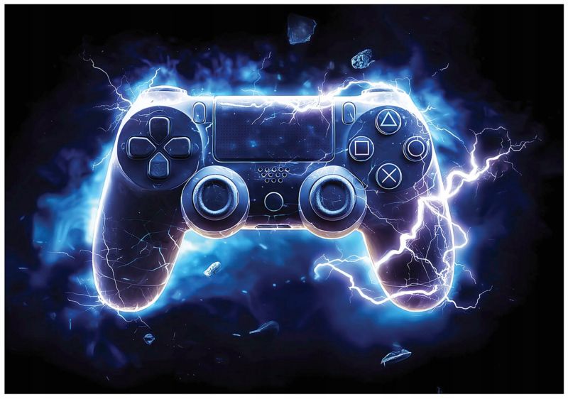 Tapeta Dziecięca Gaming Dla Chłopca WALLARENA 250x175 cm Fototapeta Dla Dzieci Na Flizelinie 1 szt.