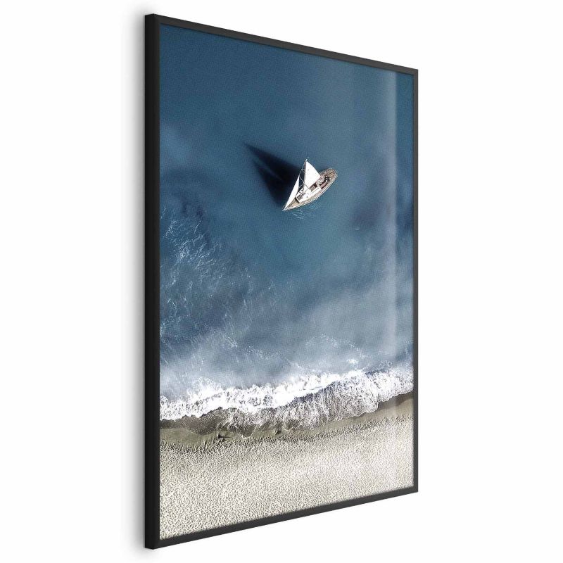 Plakat Artgeist Jacht 21x30 cm z ramą czarną 1 szt