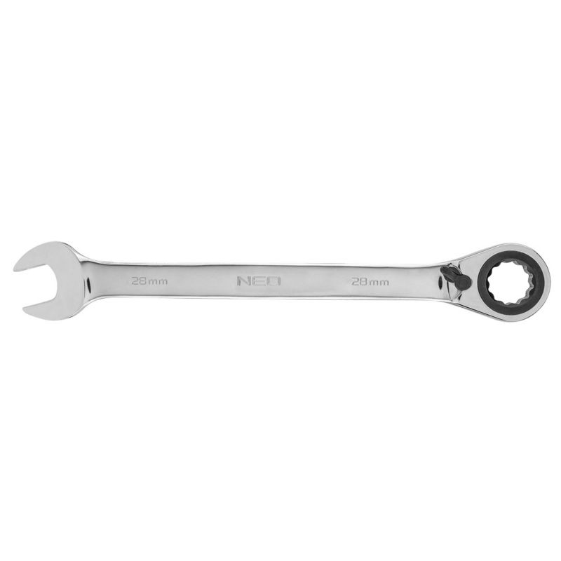 Klucz płasko-oczkowy NEO TOOLS z grzechotką i przełącznikiem 28 mm 1 szt