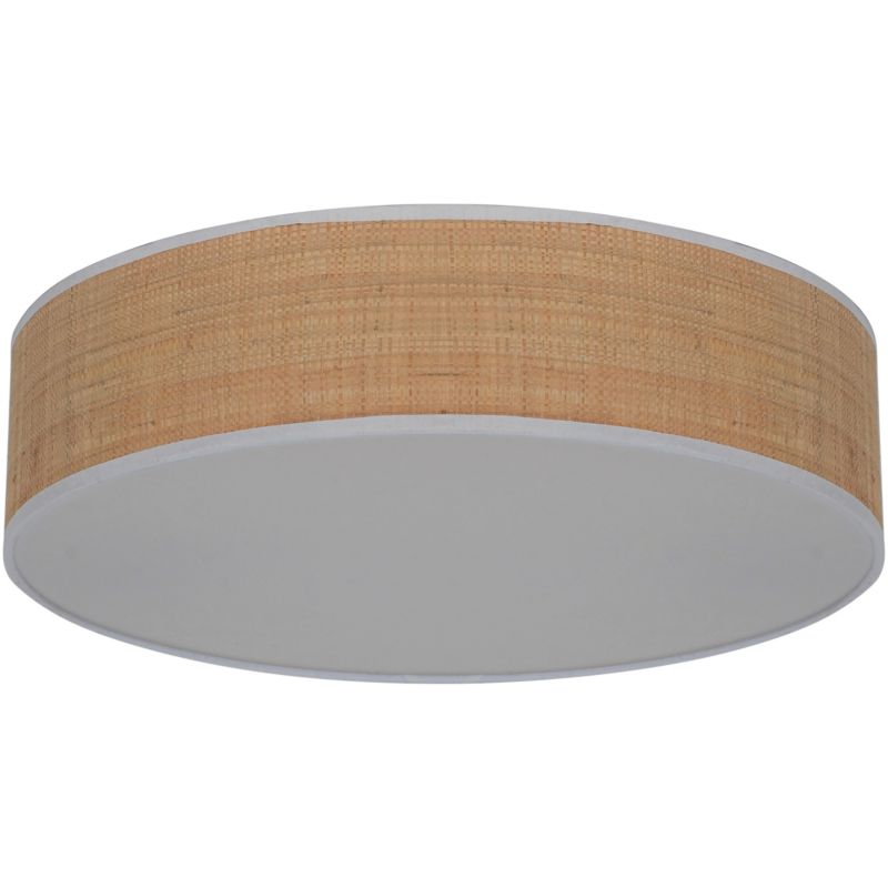 Plafon GoodHome Oilbird 2 X E27 słoma