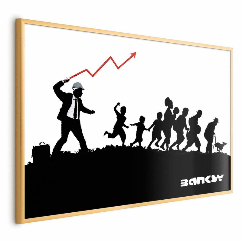 Plakat Artgeist Wyścig 42x29,7 cm z ramą złotą 1 szt