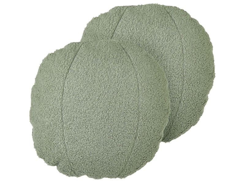 Zestaw 2 poduszek Jednolity Rutabaga 30 x 30 cm Zielony 1 par.