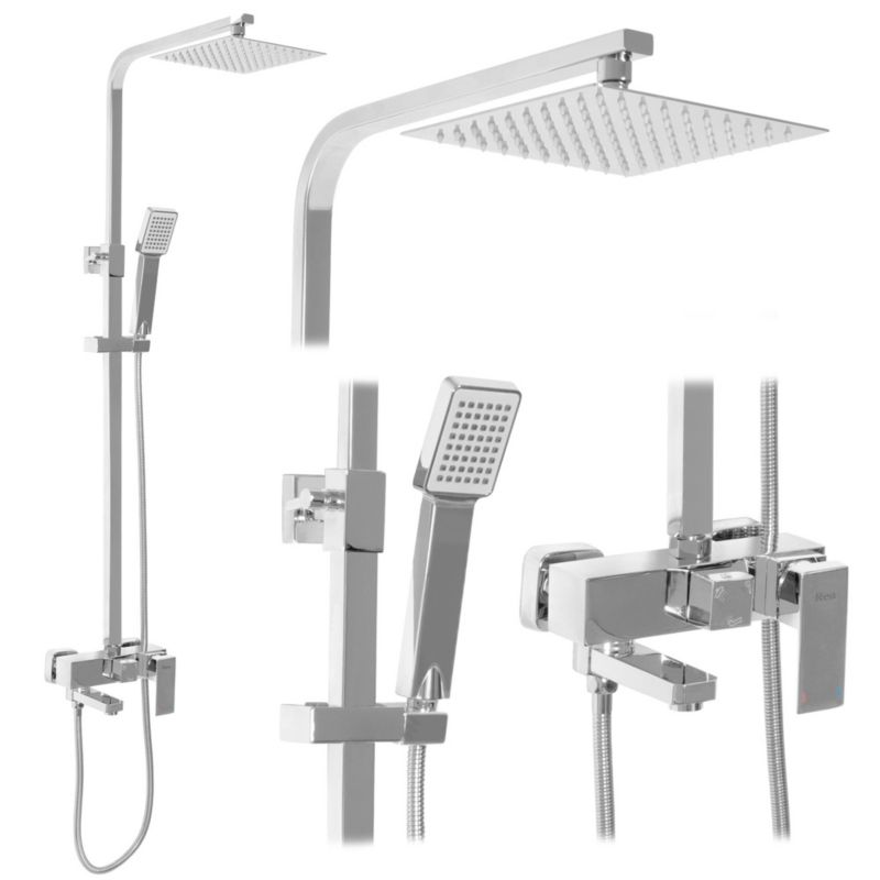 Zestaw Natryskowy Rea Navaro Chrom 14,5X21,5X119,5Cm 1 Szt