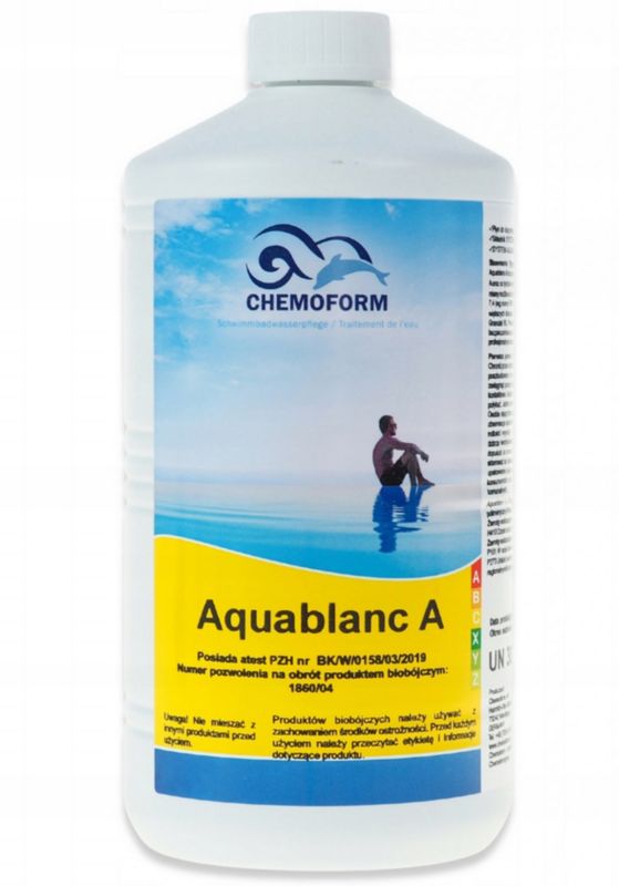 Chemia basenowa, Pool Systems, Planetpool, Aktywny tlen, Aquablanc A, 1L