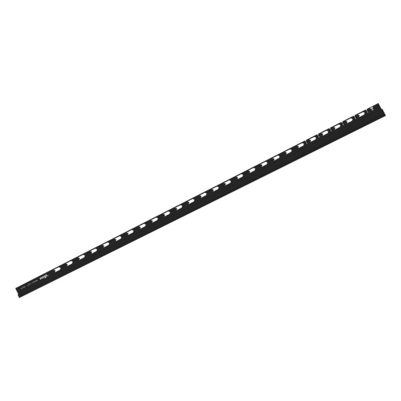 Listwa spadkowa przyścienna Vogi lewa inox 150 cm czarna 1 szt.