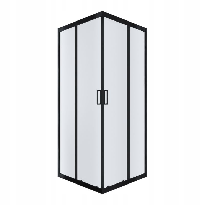 Kabina prysznicowa NAMELESS Durasan 80x80 czarny mat kwadratowa 1szt.