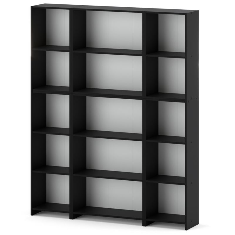 Regał Hurtownia-Mebli Półek 5 Pella 150 150cm Czarny Mat 150x30x189 cm 1szt.