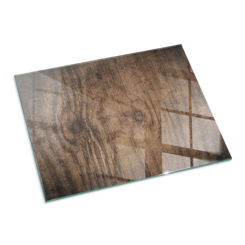 Podkładka szklana Tulup 80x60 cm Naturalne drewno 1 szt.