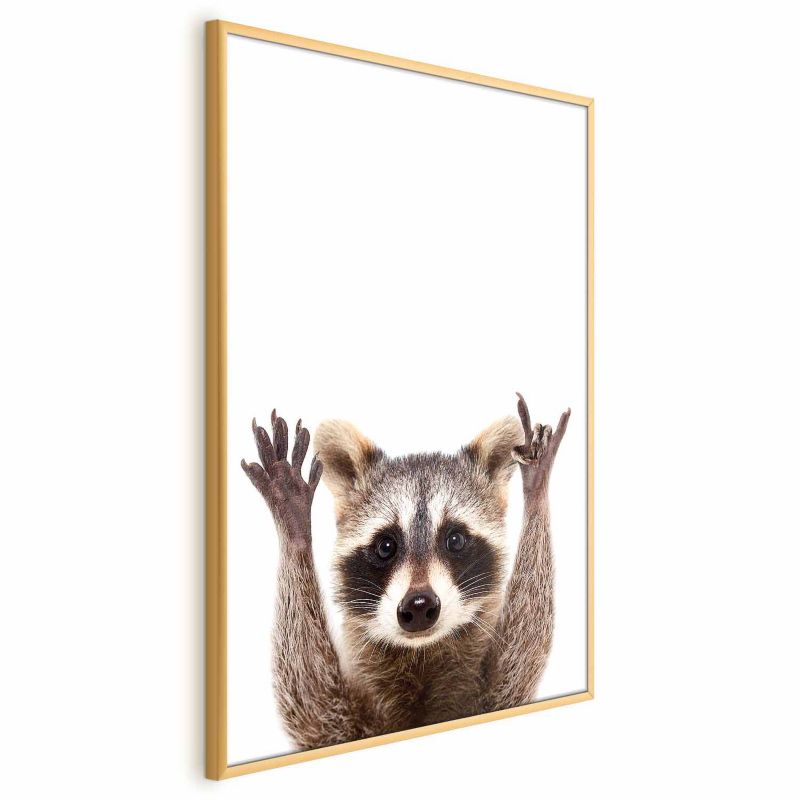 Plakat Artgeist Szop 21x30 cm z ramą złotą 1 szt
