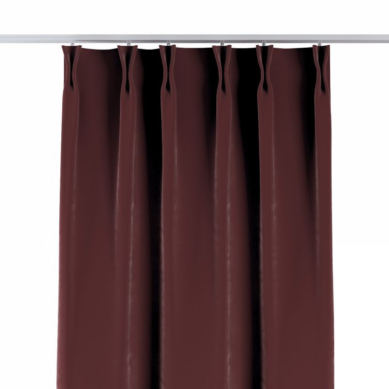 Zasłona na haczykach flex podwójnych 140 x 260 cm Dekoria bordowy 1 szt.
