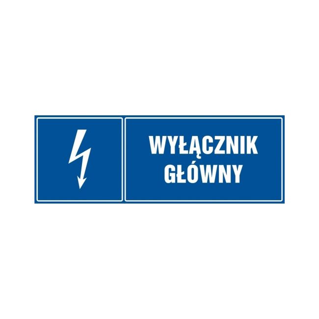 Znak Wyłącznik główny