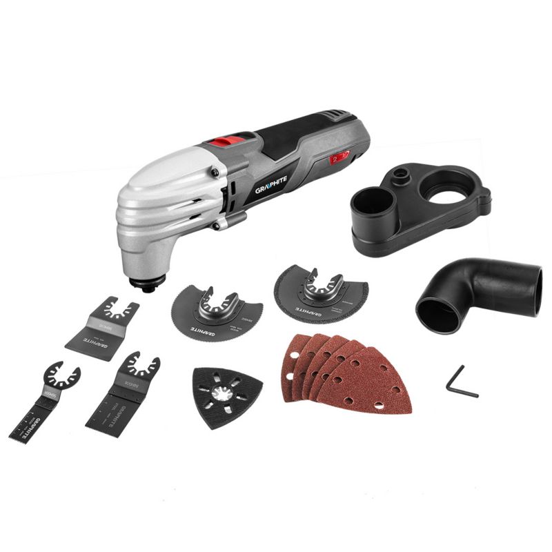 Urządzenie wielofunkcyjne GRAPHITE 250W, ilość oscylacji 15000-21000 min, walizka 1 szt