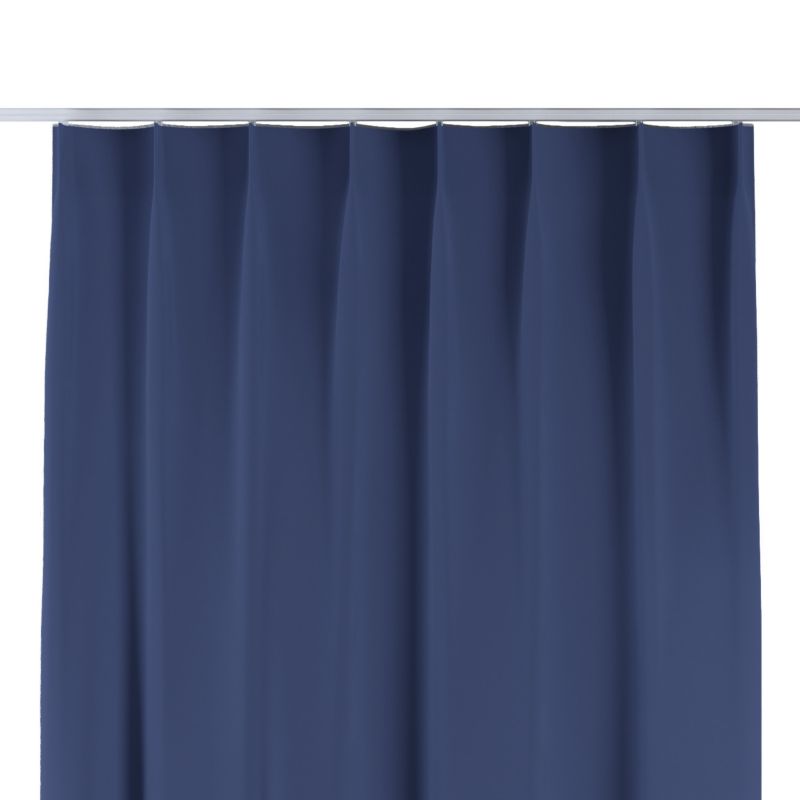 Zasłona na haczykach flex pojedynczych 140 x 260 cm Dekoria granatowy 1 szt.