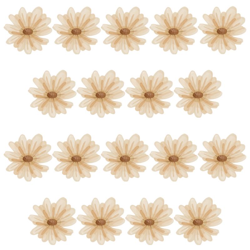 Naklejka na ścianę Pastelowe Love Stokrotki boho 1 szt