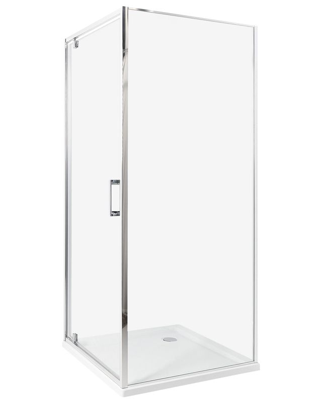 Kabina prysznicowa Darli 80 x 80 x 185 cm Srebrny 1 szt.