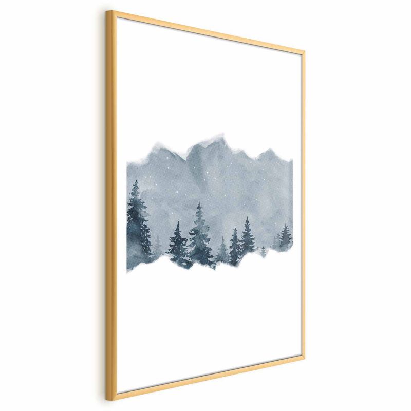 Plakat Artgeist Wycinek Syberii 21x30 cm z ramą złotą 1 szt