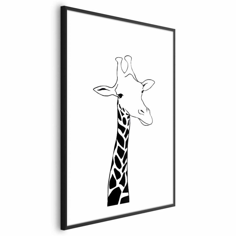 Plakat Artgeist Kraciasta szyja 60x90 cm z ramą czarną 1 szt
