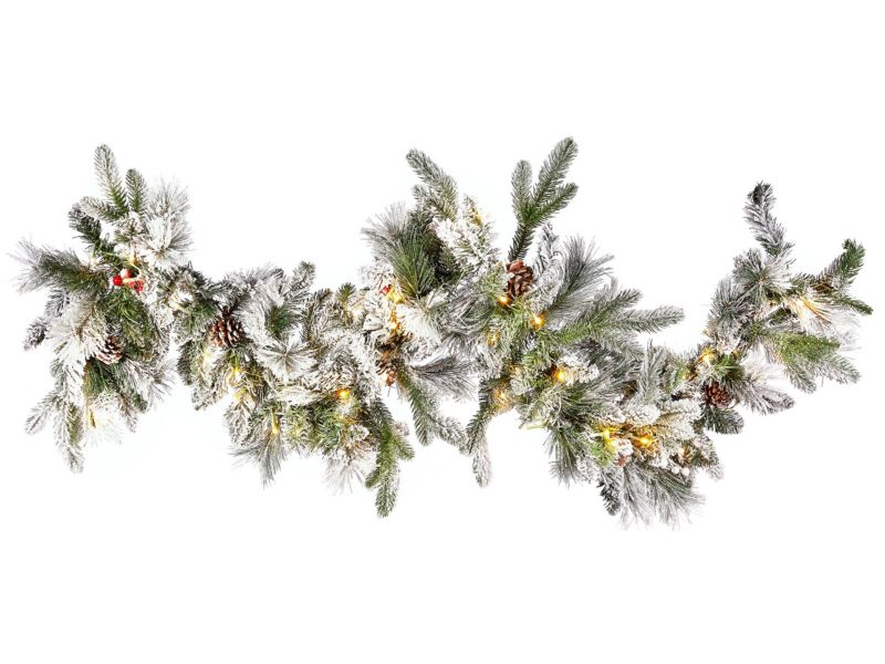 Ośnieżona girlanda LED 180 cm biała Whitehorn 1 szt.