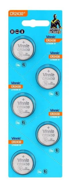 VINNIC Bateria CR2430 3V op-5 - Henryx24