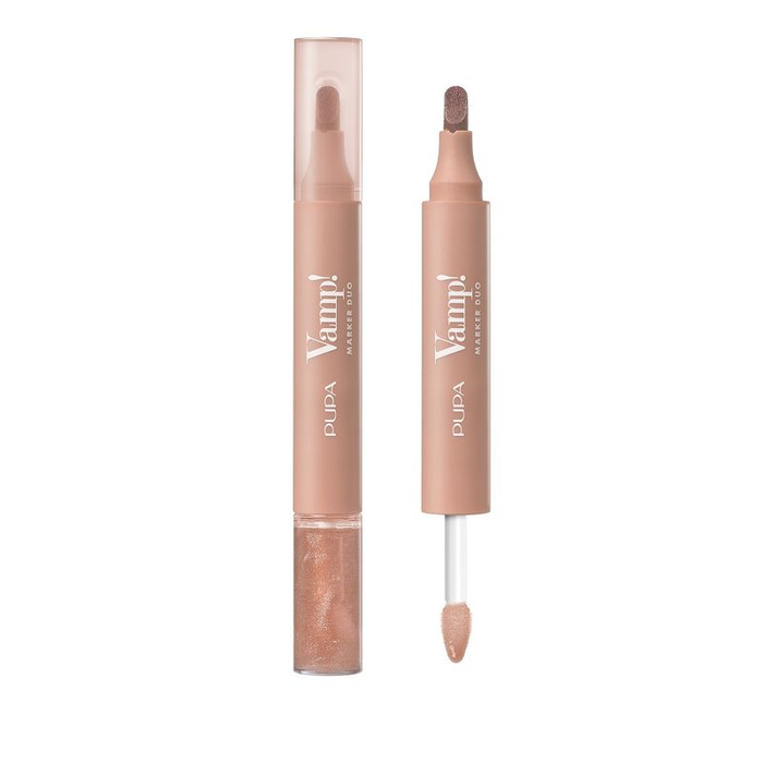 PUPA Milano Vamp! Marker Duo 001 Watery Nude, 4 ml