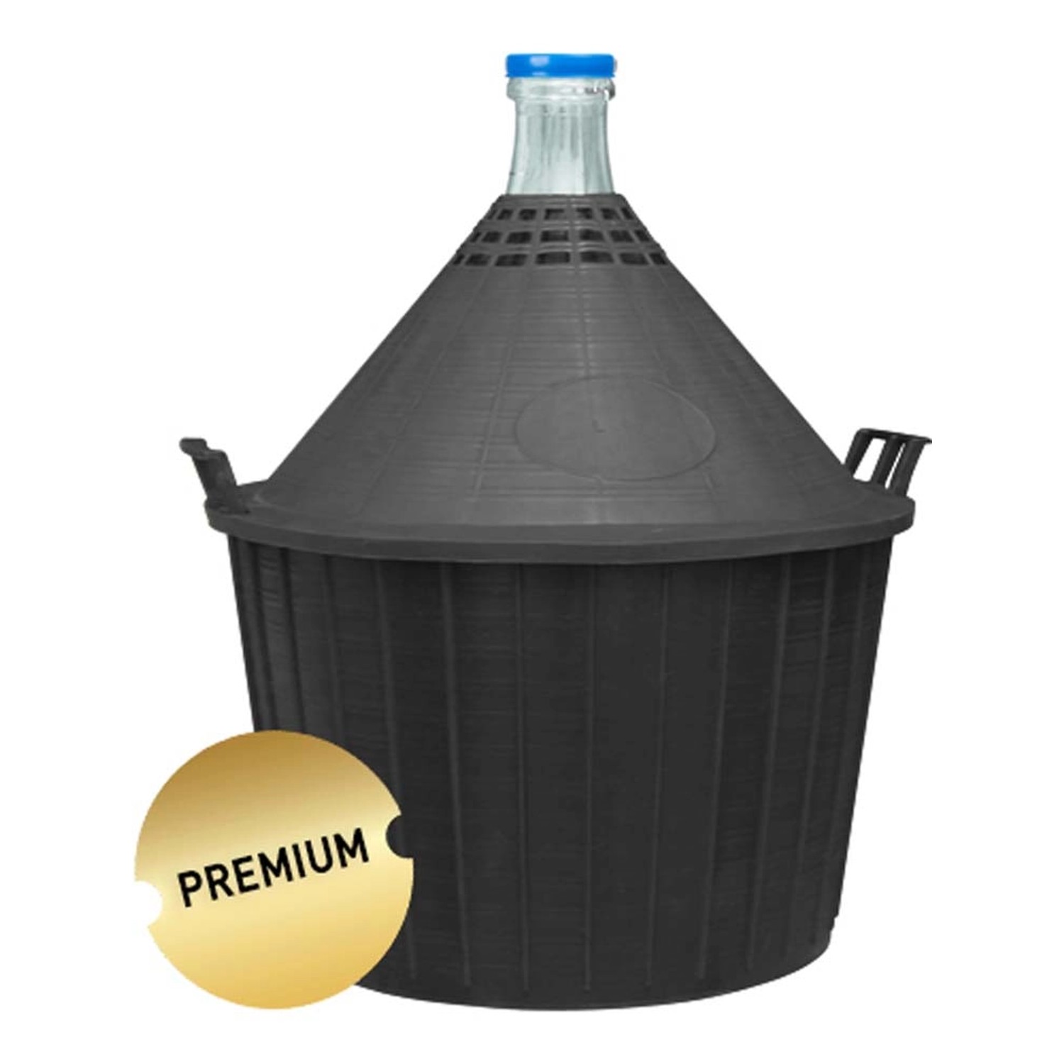 Balon do wina w koszu plastikowy - 54 l